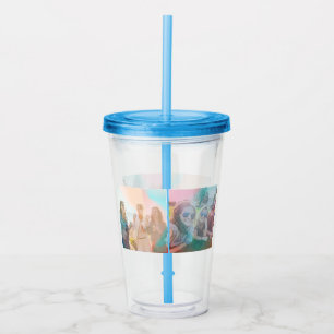 Photo with Rainbow Overlay Effect Acrylic Tumbler