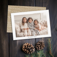 Photo with White Border - Tribal Pattern Happiest