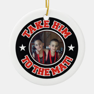 Photo Wrestling Take Him To The Mat Ornament