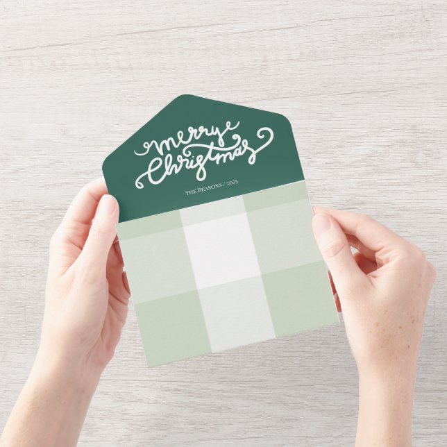 Photo Year in Review Christmas Card Trifold (Opening)