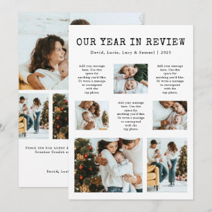 Photo Year In Review Holiday Card