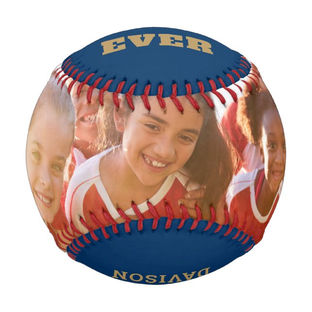 Photo Year Team Best Coach Ever Name Blue Gold Bas Baseball (Back)