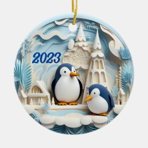 Photo Yearly Christmas Ceramic Tree Decoration