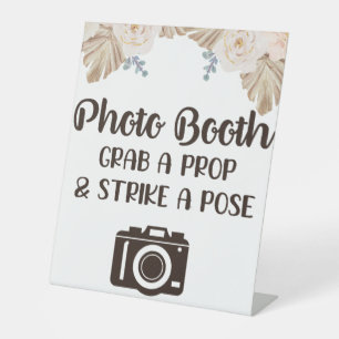 Photobooth Grab a Prop Bohemian Wedding Sign