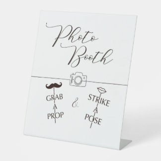 PhotoBooth Pedestal Sign