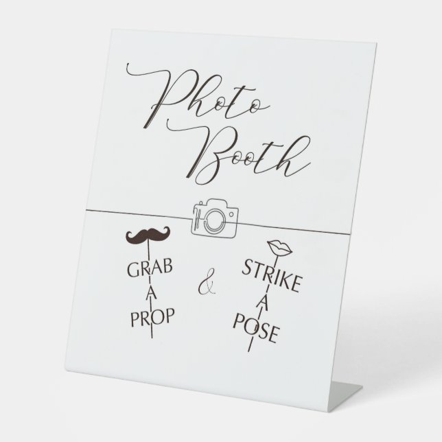 PhotoBooth Pedestal Sign (Front)
