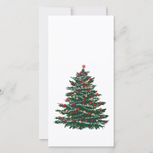 Photocard Holiday Tree Card (Front)