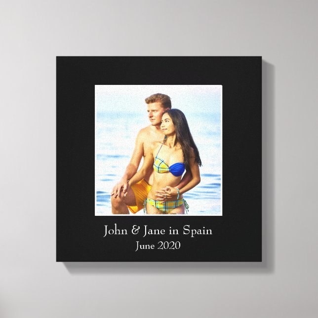 Photograph Frame, Custom Photo – Personalised Canvas Print (Front)