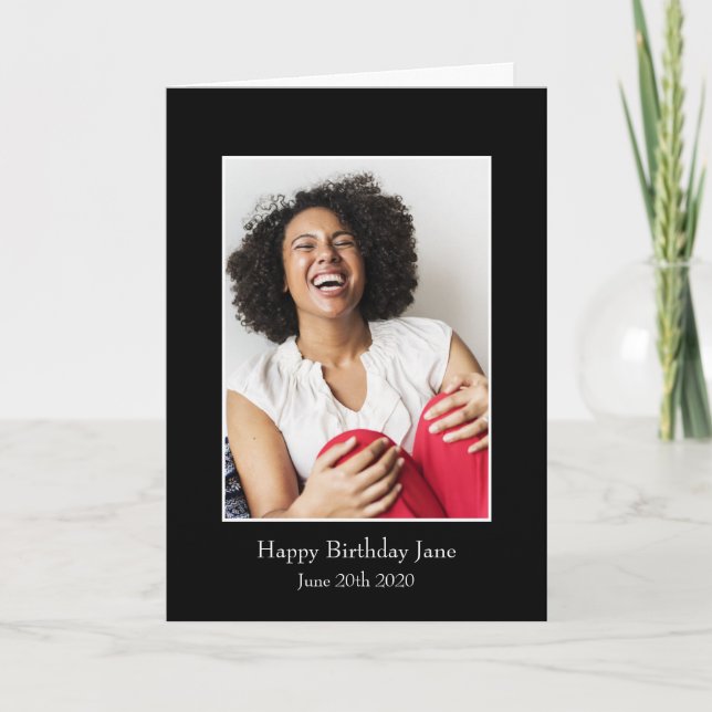 Photograph Frame, Custom Photo – Personalised Card (Front)