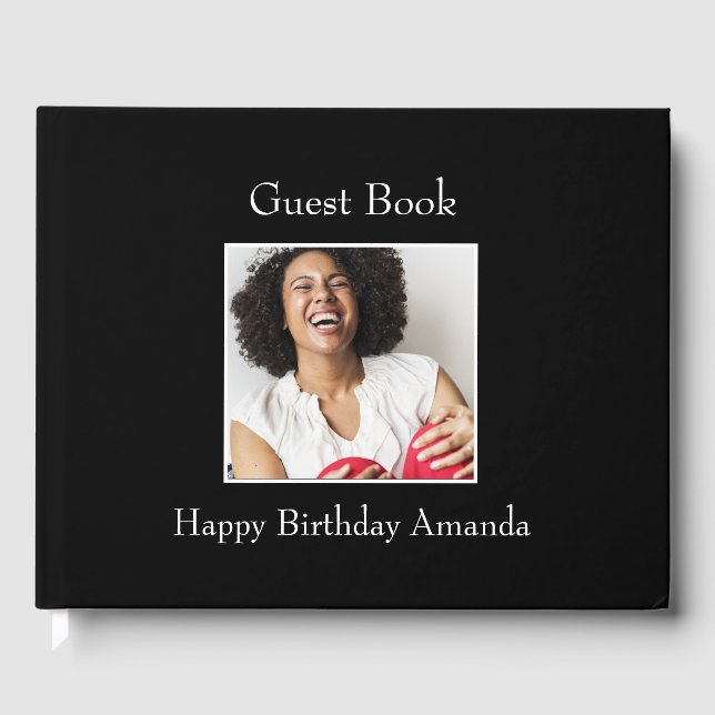 Photograph Frame, Custom Photo – Personalised Guest Book (Front)