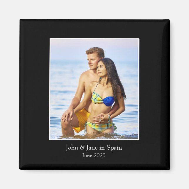 Photograph Frame, Custom Photo – Personalised Magnet (Front)