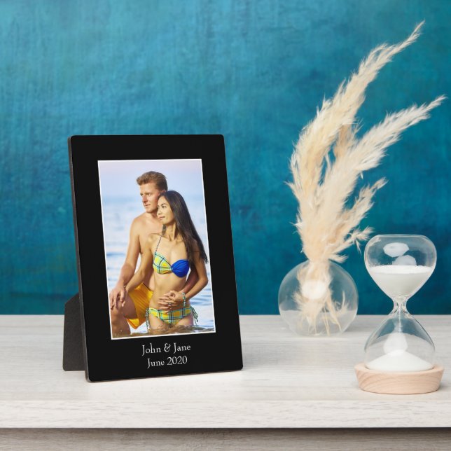 Photograph Frame, Custom Photo – Personalised Plaque (Side)