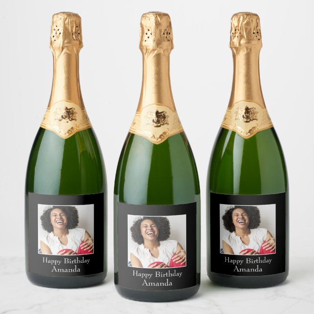 Photograph Frame, Custom Photo – Personalised Sparkling Wine Label (Bottles)