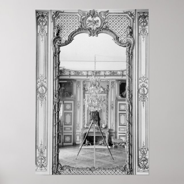 Photograph of a mirror at  Chateau de Versailles Poster (Front)