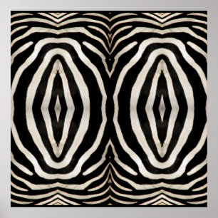 Photograph of a real Zebra's Fur Poster