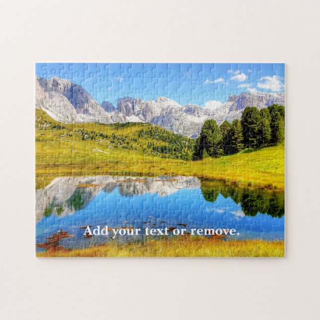 Photograph of a scenic mountain landscape, jigsaw puzzle (Horizontal)