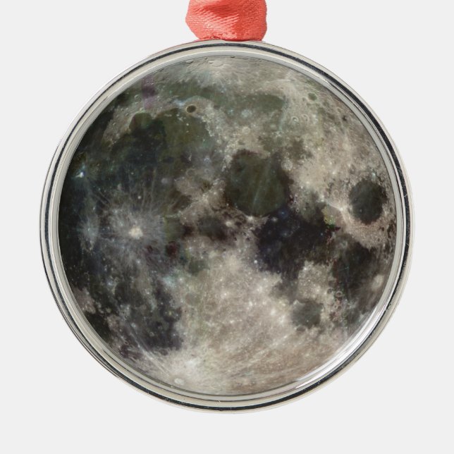 Photograph of Full moon Metal Tree Decoration (Front)