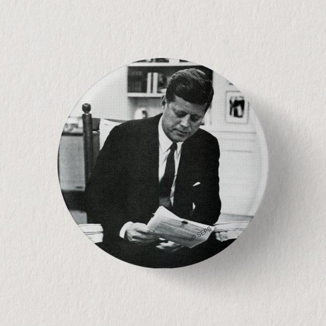 Photograph of John F. Kennedy 2 3 Cm Round Badge (Front)