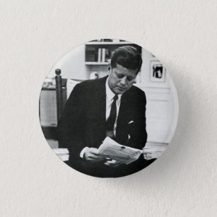 Photograph of John F. Kennedy 2 3 Cm Round Badge