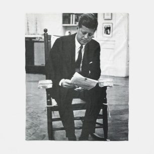 Photograph of John F. Kennedy 2 Fleece Blanket