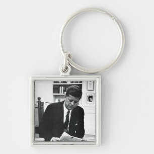 Photograph of John F. Kennedy 2 Key Ring