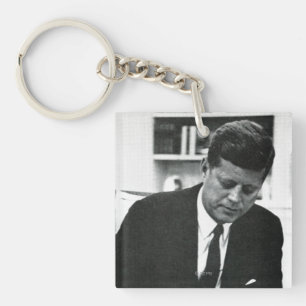 Photograph of John F. Kennedy 2 Key Ring