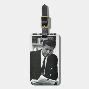 Photograph of John F. Kennedy 2 Luggage Tag