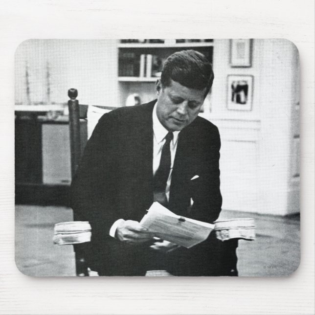 Photograph of John F. Kennedy 2 Mouse Mat (Front)