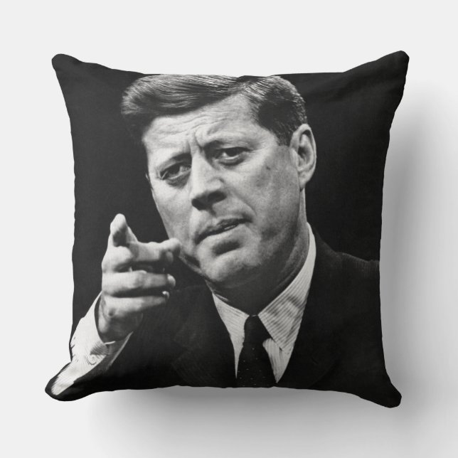 Photograph of John F. Kennedy 3 Cushion (Front)