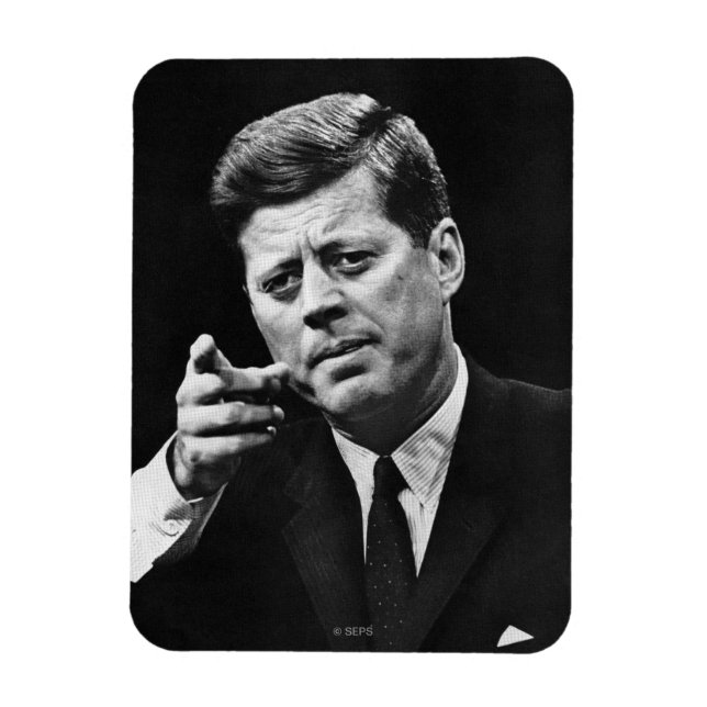 Photograph of John F. Kennedy 3 Magnet (Vertical)