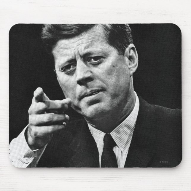 Photograph of John F. Kennedy 3 Mouse Mat (Front)