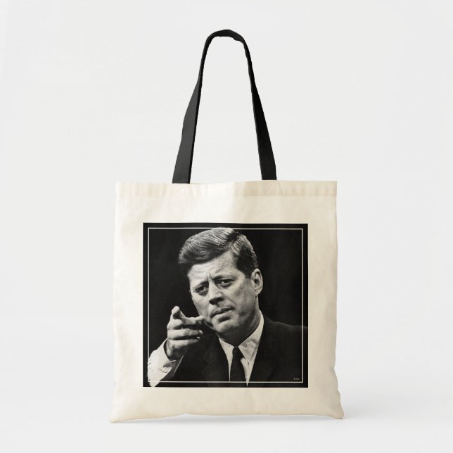 Photograph of John F. Kennedy 3 Tote Bag (Front)