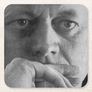 Photograph of John F. Kennedy Square Paper Coaster