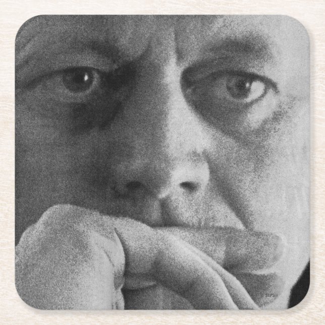 Photograph of John F. Kennedy Square Paper Coaster (Front)