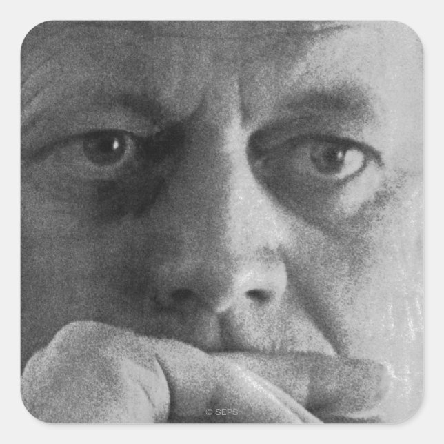 Photograph of John F. Kennedy Square Sticker (Front)