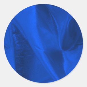 Photograph of Metallic Blue Lame' Classic Round Sticker