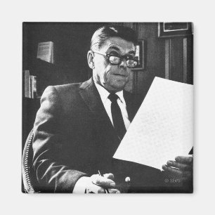 Photograph of Ronald Reagan Magnet