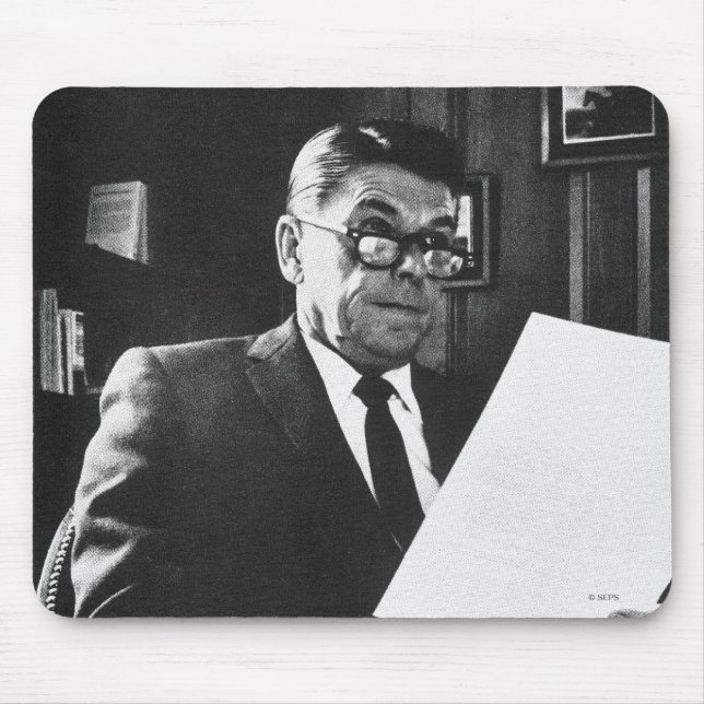 Photograph of Ronald Reagan Mouse Mat (Front)