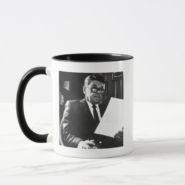Photograph of Ronald Reagan Mug (Left)