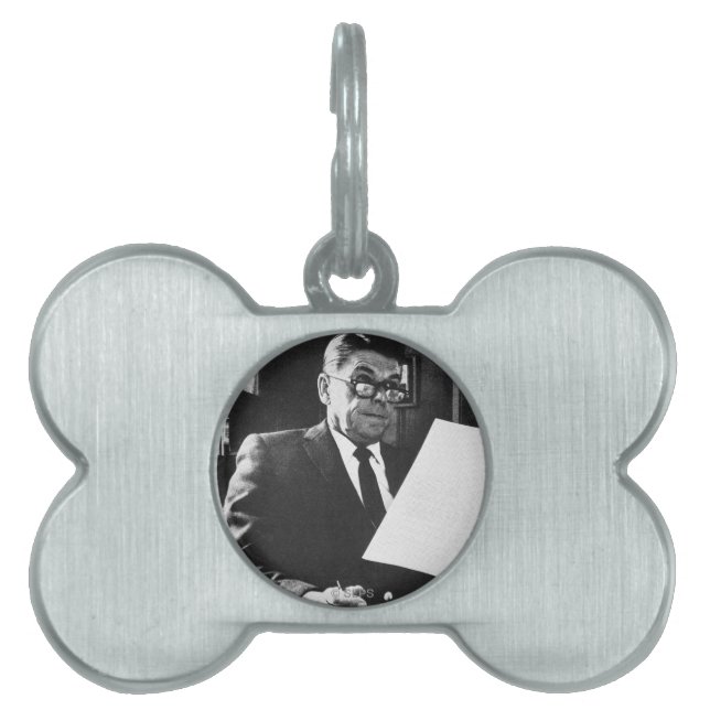 Photograph of Ronald Reagan Pet Tag (Front)