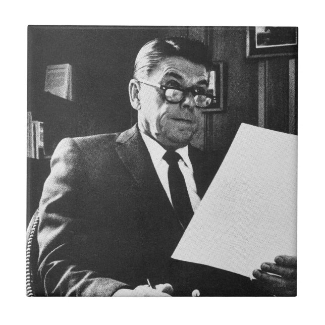 Photograph of Ronald Reagan Tile (Front)