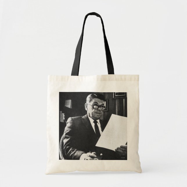 Photograph of Ronald Reagan Tote Bag (Front)