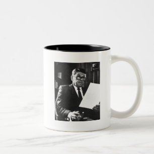 Photograph of Ronald Reagan Two-Tone Coffee Mug