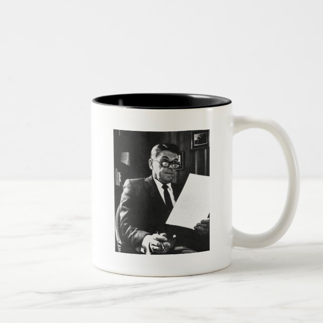 Photograph of Ronald Reagan Two-Tone Coffee Mug (Right)