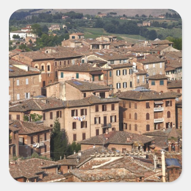 Photograph taken in Siena, Italy. One can see Square Sticker (Front)