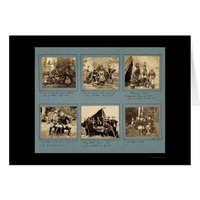 Photograph Vignettes with Custer 1862 (Front Horizontal)