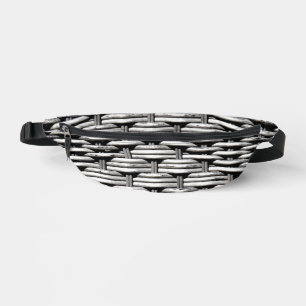 Photographed braid, abstract and interesting grey  bum bags