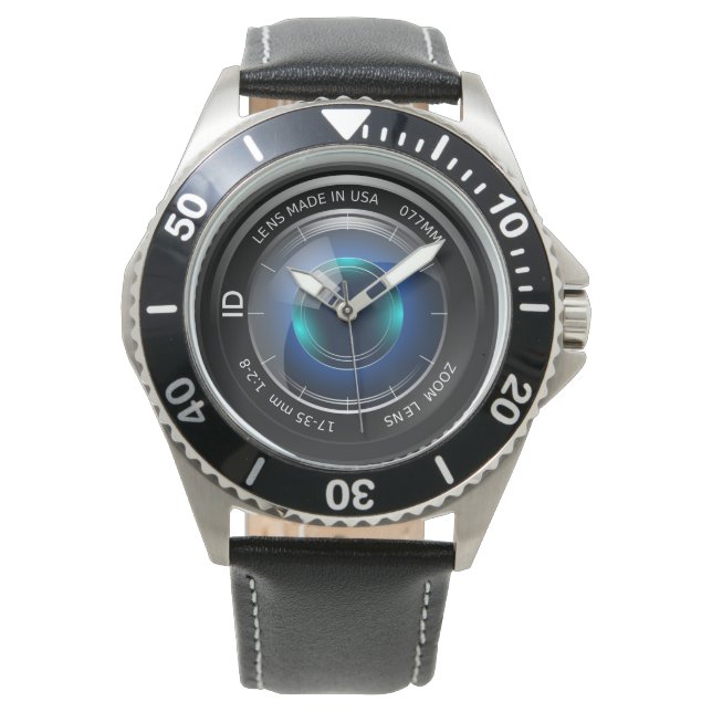 PHOTOGRAPHER | a camera lens image Watch (Front)