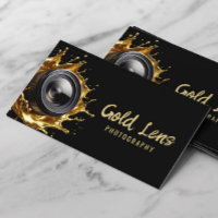 Photographer Abstract Gold Lens Modern Photography