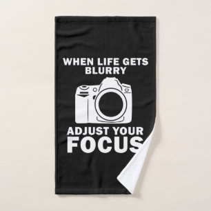 Photographer Adjust Your Focus Hand Towel